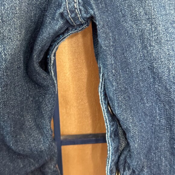 OshKosh Bgosh Denim Overalls Baby 9 Months Blue Jeans - Picture 6 of 7